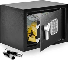 SereneLife Electronic Safe Box Heavy Duty 13.8"x9.8" Digital Security Lockbox
