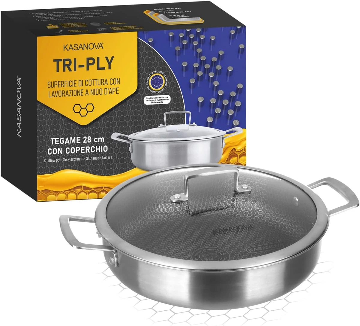 Pentole Cucina Pentola Di Zuppa Con Coperchio Piccola Acciaio