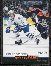 1999-00 Pacific GARRY VALK Toronto Maple Leafs Emerald Green SP #/199