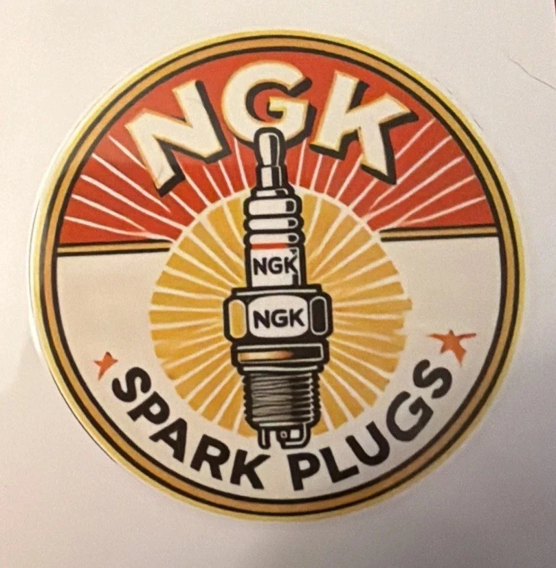 NGK SPARK PLUG DECAL STICKER PERFORMANCE STICKERS ORIGINAL LICENSED - Image 1 of 1
