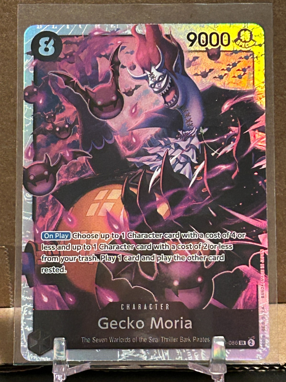 Gecko Moria SR Foil Wings of the Captain One Piece OP06-086 English