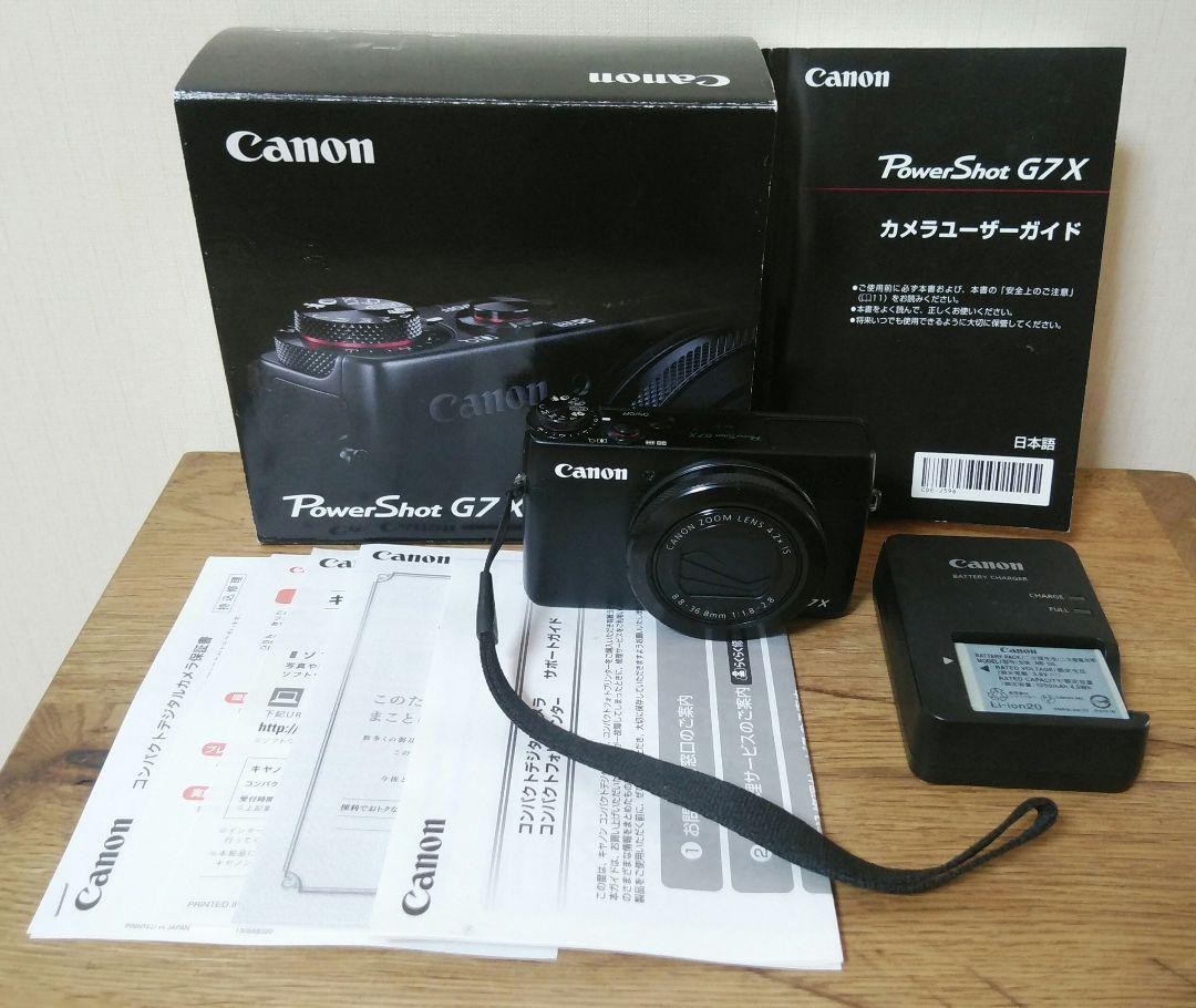 カメラ Canon POWER SHOT G7 電池なしのため通電・動作未確認 カバー付き
