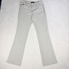 Express Womens Columnist Barely Boot Pants 6R Beige Mid Rise Stretch Trousers