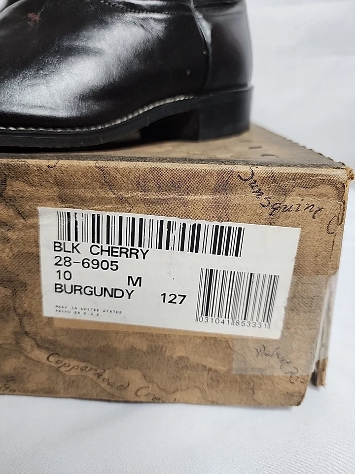 NWT Laredo Women's Size 10M Leather Western Cowboy Boot Black Cherry 6905  - Image 4 of 4