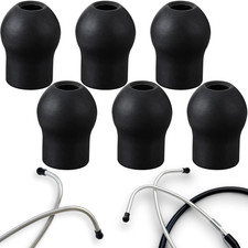 6Pcs Stethoscope Ear Tips Replacement, Black Stethoscope Ear Pieces