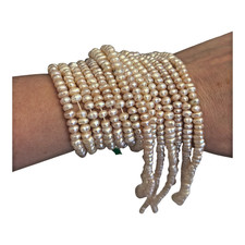 7 Natural Strands Pink Freshwater Pearls Loose Beads for Custom Making