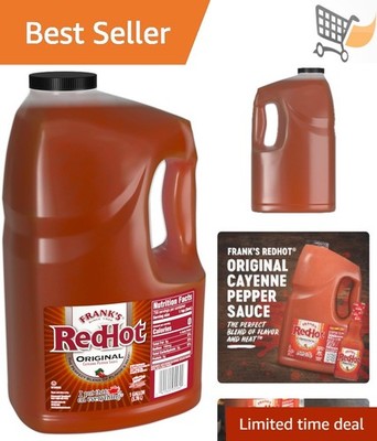 Hot Sauce Cayenne Pepper 1 Gallon Bulk Cuisine Flavor Spicy Add Heat