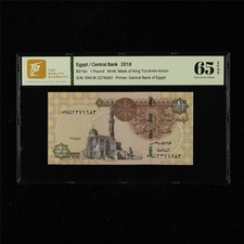 2018 Egypt Central Bank 1 Pound