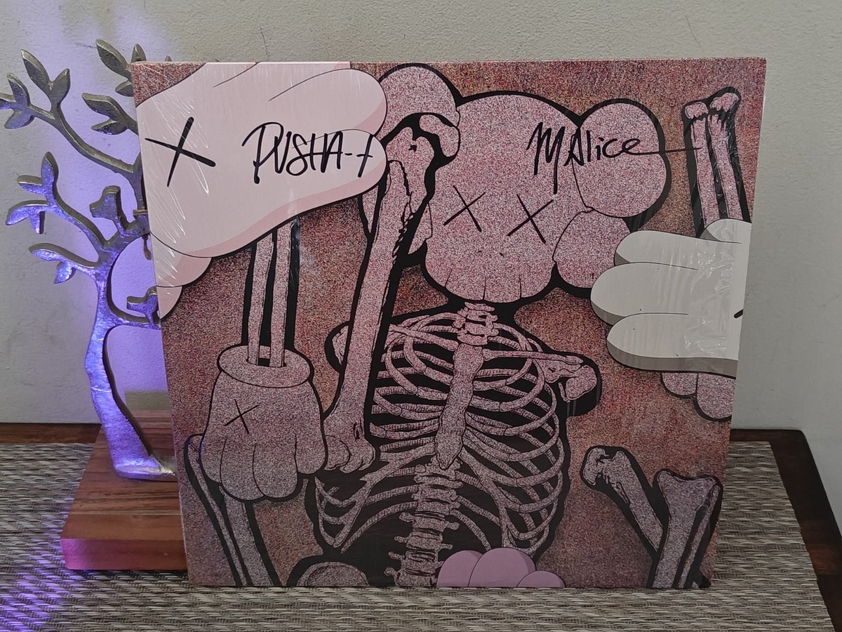 Clipse SIGNED LP COVER Let God Sort Em Out PUSHA T & MALICE Vinyl