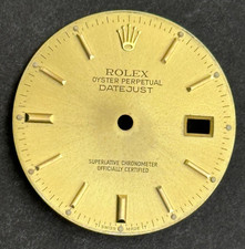 Vintage Rolex Oyster Perpertual Datejust Watch Dial For 36mm Case 16013 16233