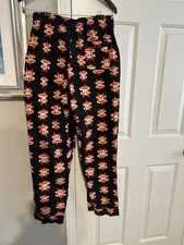 Paul Frank Unisex Lounge/ PJ Sleepwear Adult 2010 ICONic Monkey Drawstring sz L