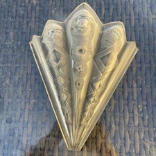 PLAQUE ART DECO NOVERDY  POUR APPLIQUE LUSTRE No Muller No Degué