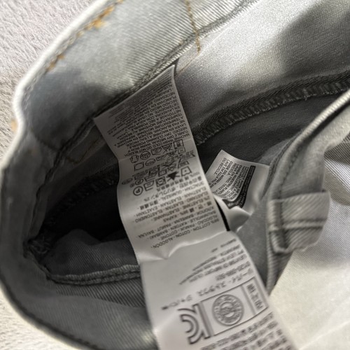 Levis 511 Jeans Mens 31X32 Gray Denim Slim Stretch Classic Casual Pants American - Picture 3 of 7