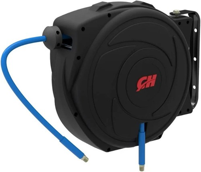 #ad CAMPBELL HAUSFELD 3 8 in. x 50 ft. Enclosed Retractable Hose Reel Durable PV... $84.99