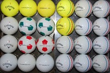 2 DOZEN  CALLAWAY CHROME SOFT X used Golf Balls AAAA FREE 2 Dozen TEES