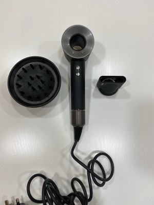 Dyson Super Sonic Haartrockner schwarz/silber mit Aufsätzen - guter Zustand