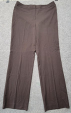 Jones New York Platinum Collection Womens Brown Office Pants Size 12
