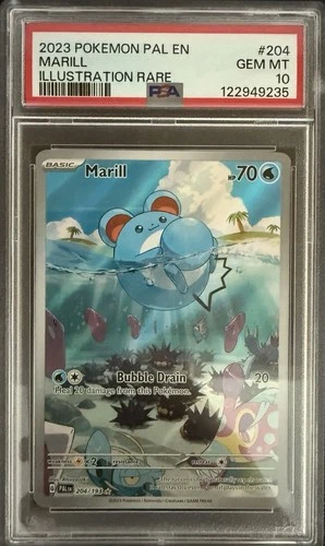 Marill #204/193 - 2023 Pokemon Paldea Evolved - Gem MINT PSA 10