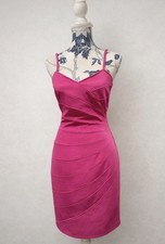 Vera Mont Hot Pink Bodycon Bandage Style Midi Occasion Dress Size 38 Wedding