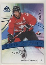 2020-21 SP Game Used Authentic Rookies Team Canada Blue Burst Dylan Cozens 0y6z