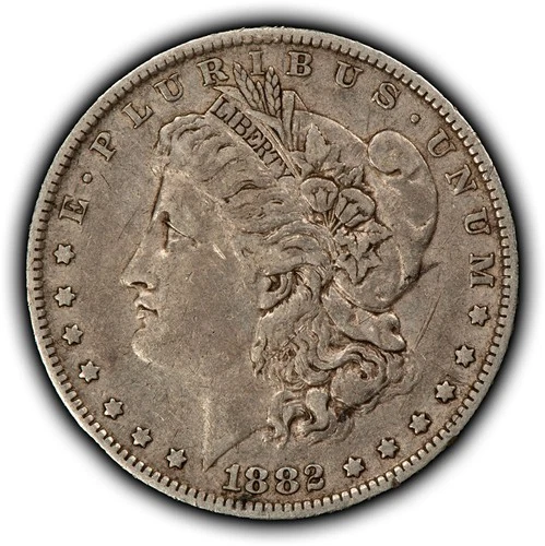 1882-O/S $1 Morgan Silver Dollar - OMM VAM-3 Flush - Orig VF/XF - SKU-D6917