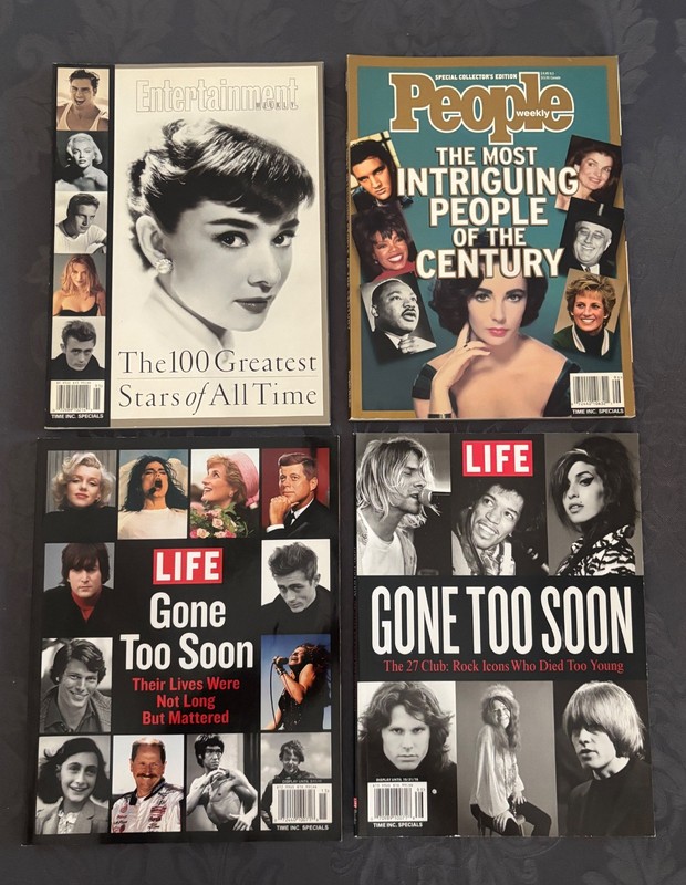 Rock Legends and Movie Stars Special Editions Magazines Bundle