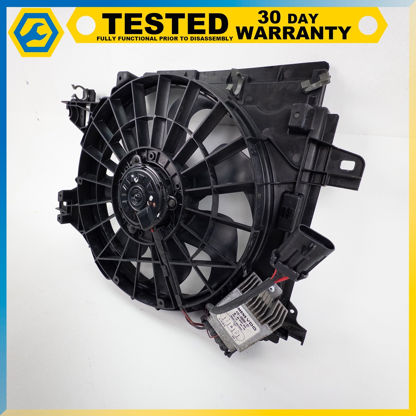 05-13 CHEVROLET CORVETTE C6 XLR ENGINE COOLING FAN ASSEMBLY SHROUD OEM