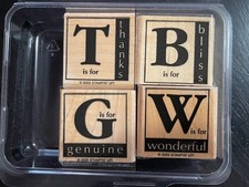 Stampin' up Around the block, 2005. Retired stamp set in great condition.