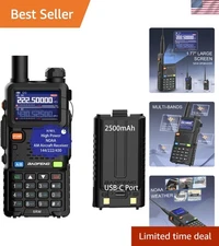 Upgraded 5RM Multi-Band 10W Handheld Ham Radio - Long Range & Weather Ready