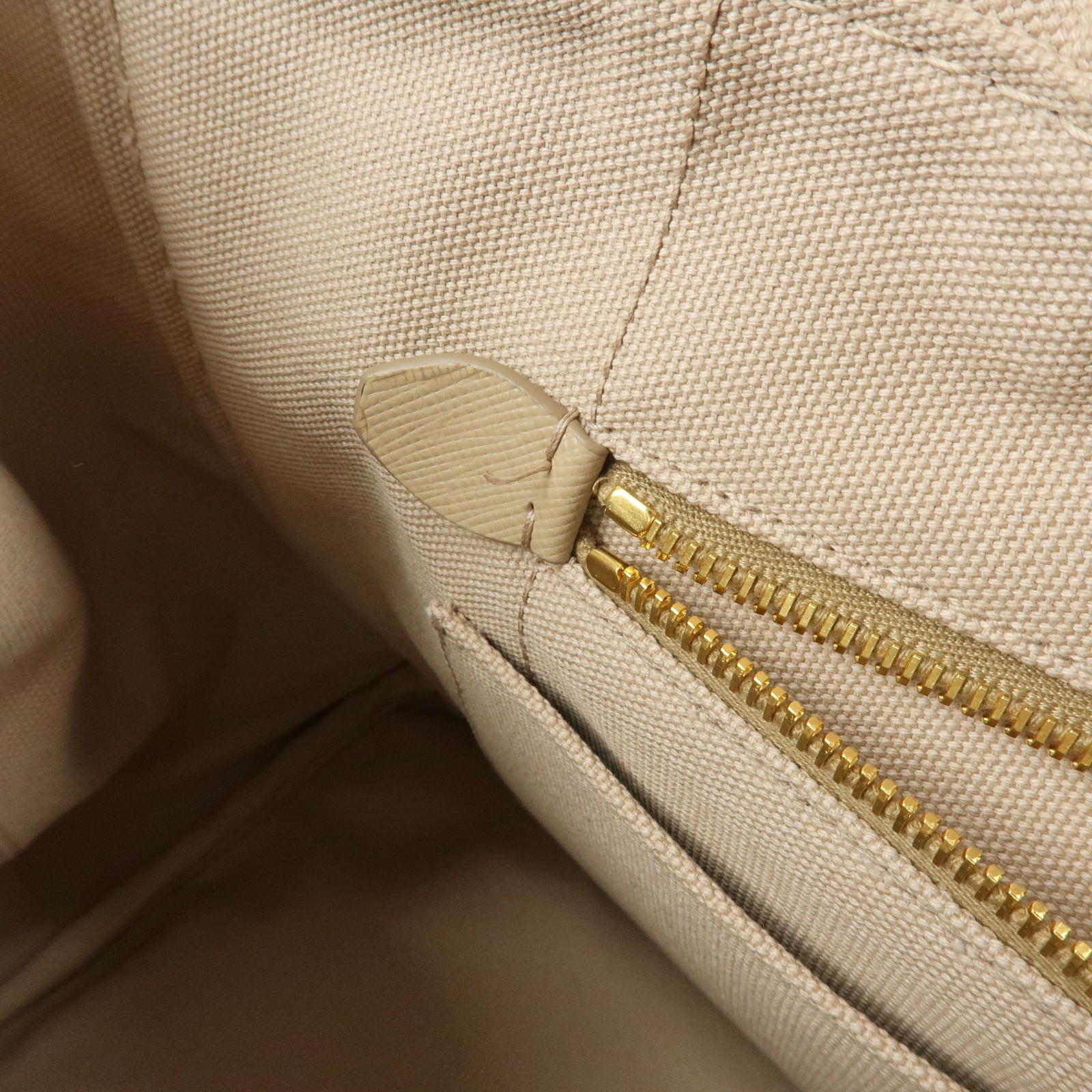 PRADA Canapa Triangle Logo 2Way Tote Hand Shoulder Bag Beige B1877G Used F/S thumbnail 21