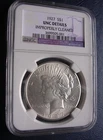1927 NGC BU DETAILS--IMPROPERLY CLEANED PEACE DOLLAR
