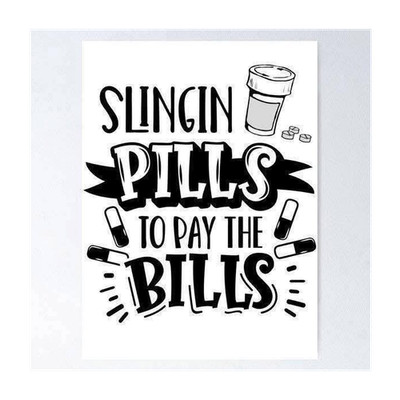 Humorous Healthcare Quote decal / clothing design