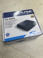 Alpine S2-A36F, Serie S 4 Canales Clase D Hi-Res Amplificador de Rango Completo - 360W