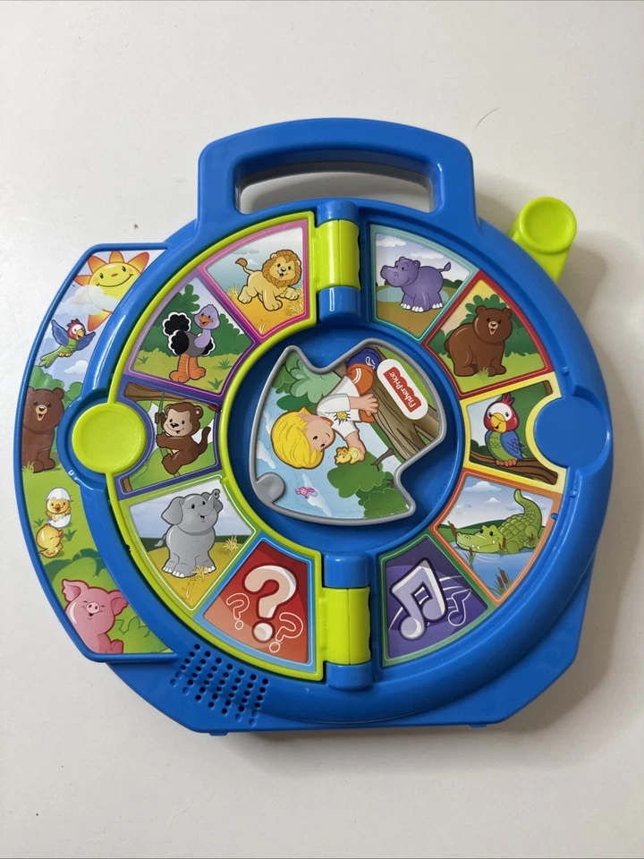 Fisher-Price Spinning Talking Learning Farm Animal Learning Toy 9" Works 2015 - Image 2 of 4