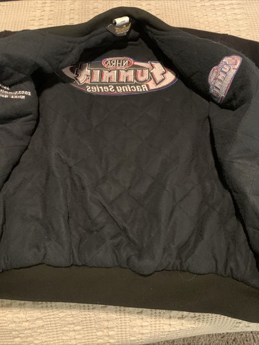 2002 NHRA Summit Racing Series Finals Wool Bomber Jacket Large - Picture 17 of 19