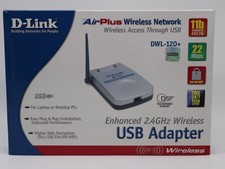 D-Link Airplus Wireless Network Enhanced 2.4GHz USB Adapter DWL-120 OPEN BOX
