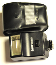 Canon Speedlite 188A flash with wide angle panel and case. Clean  tested.