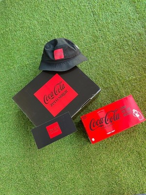 Original Coca-Cola Zero Sugar Box NEU! Bucket Hat Limited Edition promo Set new