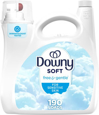 Downy Free & Gentle Liquid Fabric Softener, 140 Fl Oz, 190 Loads, Hypoallergenic 0.13 per gallon
