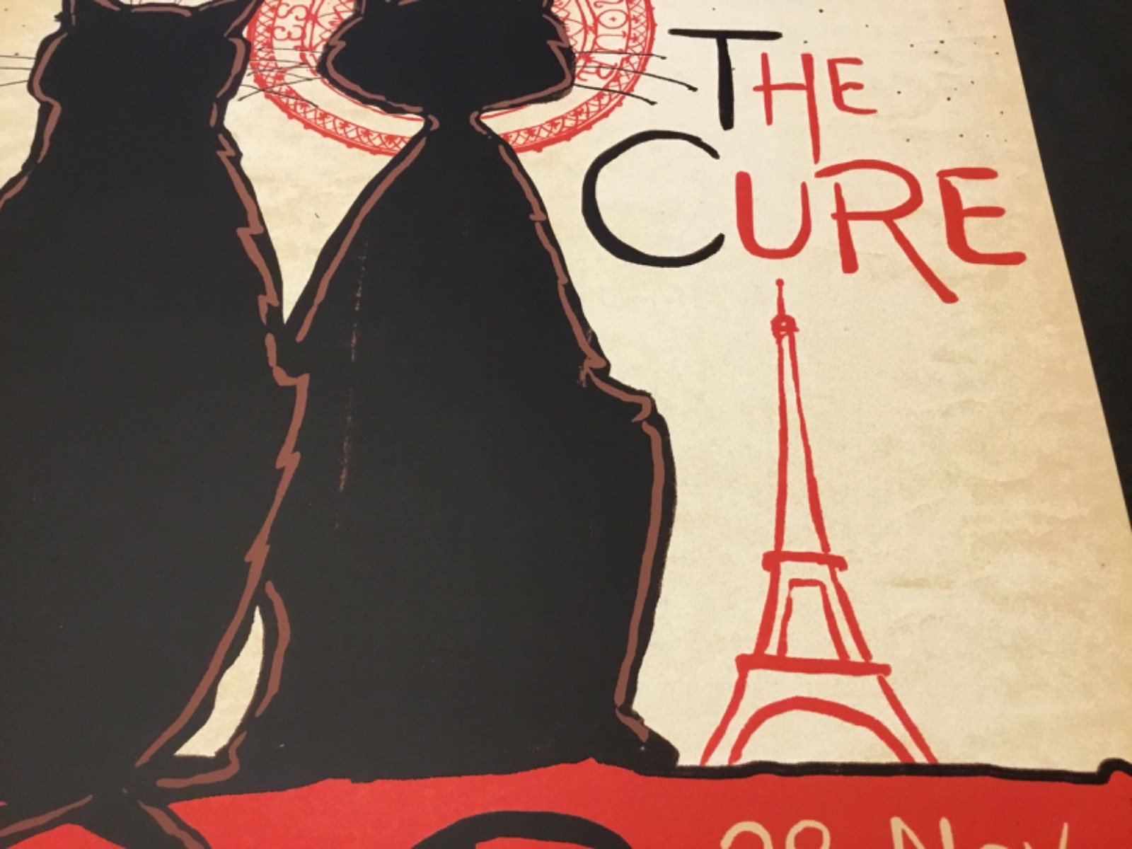 The Cure Poster Paris France 2022 Buhler Mint #34/200 Depeche Mode Not Vinyl RSD
