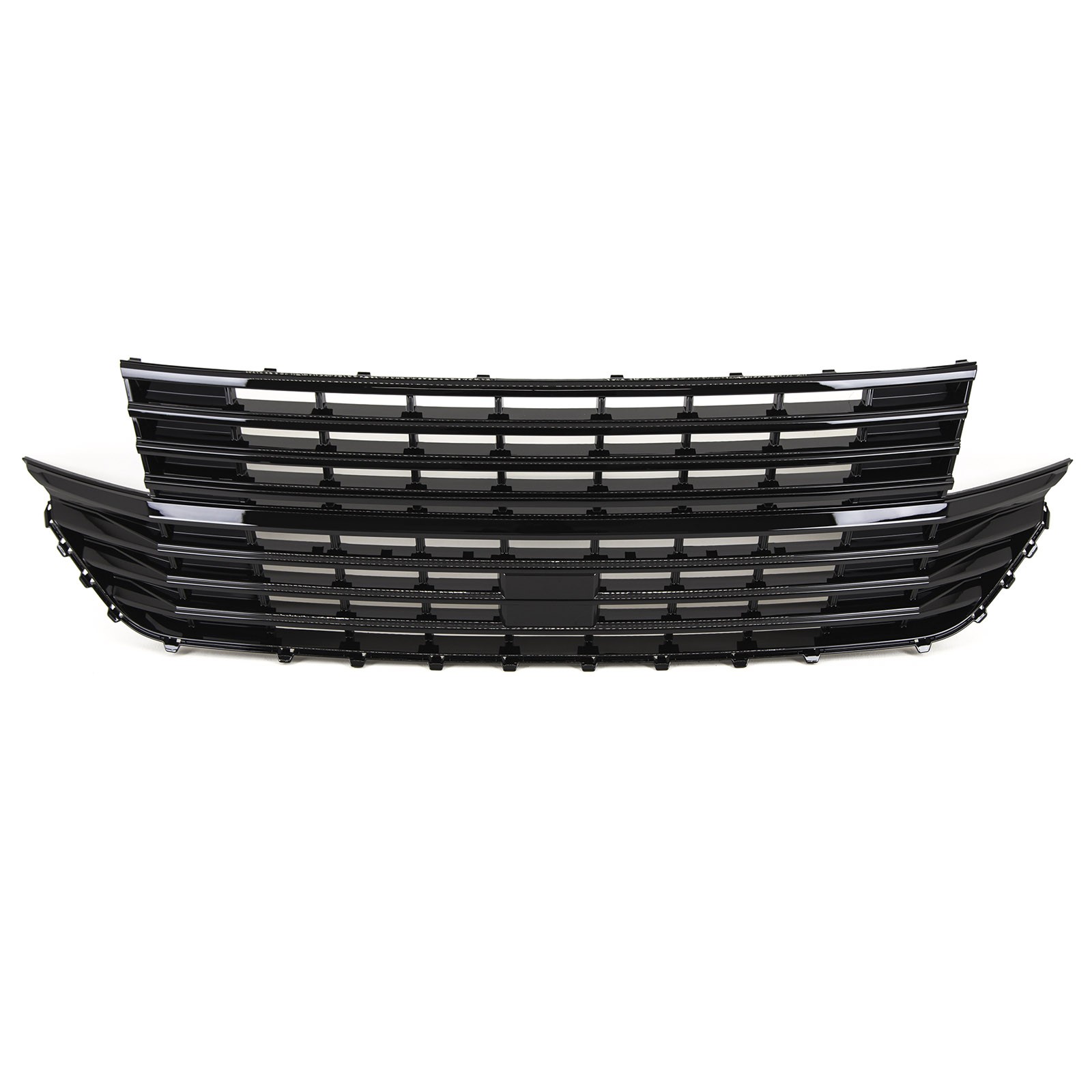 Fits VW Transporter T6.1 2020- Front Bumper Grille Gloss Black Badgeless