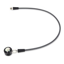 Scuba Diving Pressure Gauge Carbon Fiber Hose 7 16 20UNF Thread Luminous for
