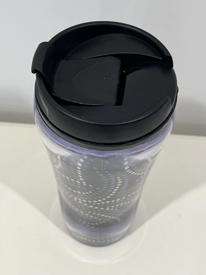 Taza de café de viaje aislada Vera Bradley vaso Kiev patrón de remolinos NUEVO Foto 3 de 4