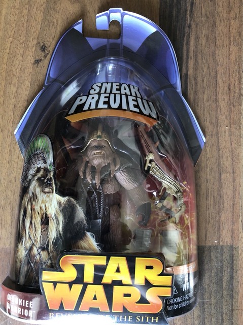 Star Wars ROTS SNEAK PREVIEW WOOKIE WARRIOR 3.75/" Action Figure