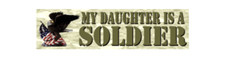 6" us military my daughter is a soldier bumper sticker decal usa made
