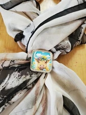 SLIDE Scarf Wild Rag Scarves Slide highland cow gift, bandana slide, western 