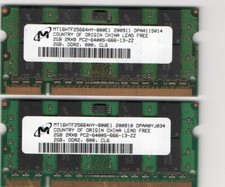 4GB 2x 2GB Dell Studio 15 1535 1536 1537 1555 17 1735 1737 DDR2 Laptop Memory