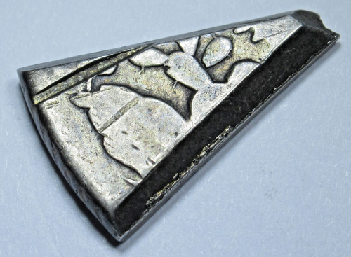 1800's 1/8 Cut Pie Shaped Mexico Silver 8 Reales One Bit Genuine Libertad Coin