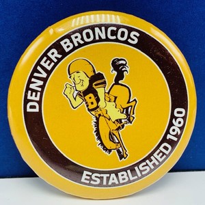 Denver-Broncos-pinback-button-pin-vtg-established-1960-NFL-football-wincraft-1