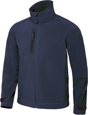 B&C Mens X-Lite 3 Layer Softshell Performance Jacket - Mens XL Navy